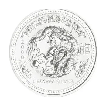 1 kilogram stříbrná mince Austrálie Lunar I drak 2000