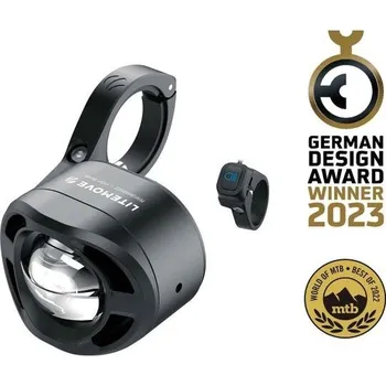 Cyklosvítilna Litemove přední světlo AEW230 držák pravý