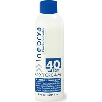 Barva na vlasy Inebrya OXYCREAM 40 VOL 12% - Multi-akční krémový oxidant 150 ml