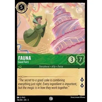 Sběratelská karetní hra Lorcana SSK 078/204 Fauna - Good Fairy - Shimmering Skies Stav: Near Mint, Verze: HOLO