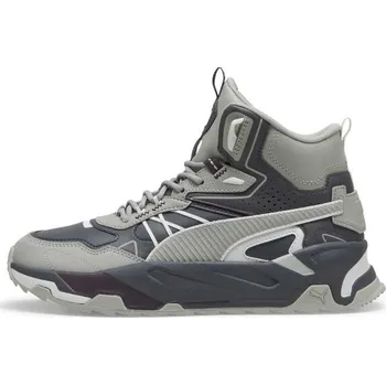 Pánské tenisky Pánské vycházkové boty Puma TRINITY MID HYBRID L 10.5 Šedá, Tmavě šedá, Bílá