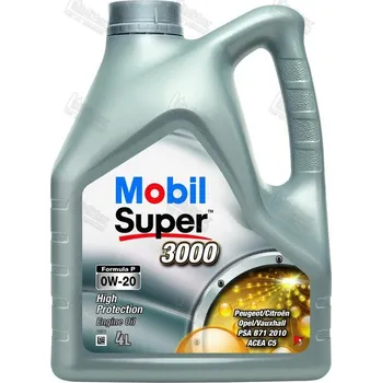 Motorový olej Mobil Super 3000 Formula P 0W-20, 4l