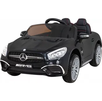 Dětské elektrovozidlo Elektrické autíčko MERCEDES-BENZ AMG SL 65 S pro děti – černé, EVA kola, dálkové ovládání