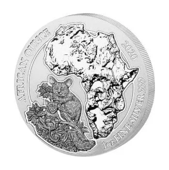 1 unce stříbrná mince Rwanda Bushbaby 2020