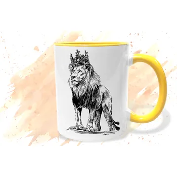 Hrnek - Český lev Barva: Žlutá