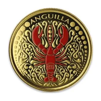 1 unce zlatá mince EC8 Anguilla - Lobster 2018 - coloriert