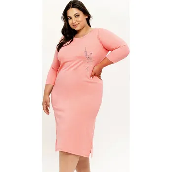 Dámská noční košile Noční košile Ashley 3267 4XL-6XL korál 5XL