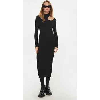 Dámské šaty Hugo Úpletové šaty Sedennie 50522537 Černá Slim Fit L