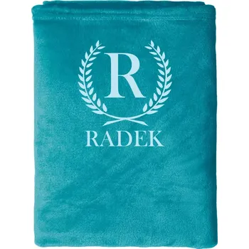 deka Deka mikroplyš (150x200 cm) Monogram - lístečky