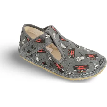 Chlapecké bačkory Beda barefoot přezůvky Formule - šedé BFN 170020/W Velikost: EU 32