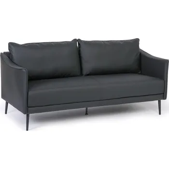 Sedací souprava B2B Partner Kožená sedací souprava PATTY, třímístná, černá