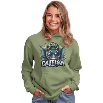 Dámské oblečení Dámská mikina Catfish Addict khaki