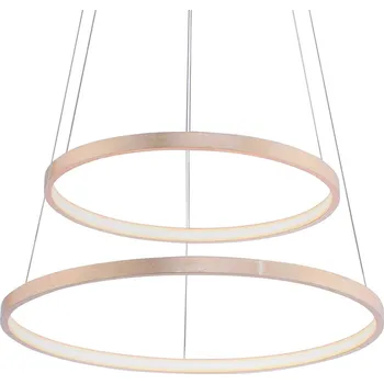 JUST LIGHT. GmbH LED závěsné světlo Circle, zlatá, dva zdroje zlatý LED 23,5 W celkem + LED 18,5 W celkem - Doprava zdarma