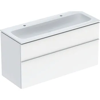 Koupelnový nábytek Geberit iCon skříňka s umyvadlem 120x63x48 cm, KeraTect, 2x zásuvka, bílá lesk (502.334.01.1)