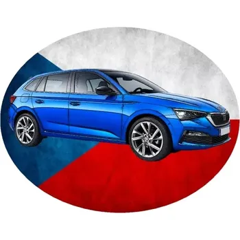 Nášivka Nažehlovačka s Českým autem III (digitální nažehlovačka s osobním autem)