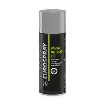 Barva ve spreji EUROSPRAY BARVA NA DISKY KOL / 0911 sv. hliník pololesk - 400ml