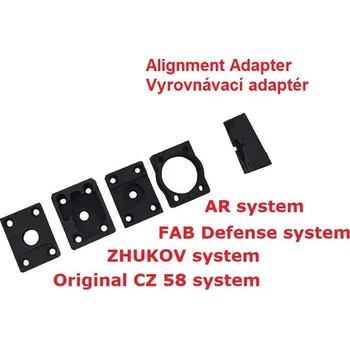 TACTICAL EVO | Vyrovnávací adaptér pro SA 58 (vz.58) - Barva Černá (elox), Pažba Originál ČZ sa58inline