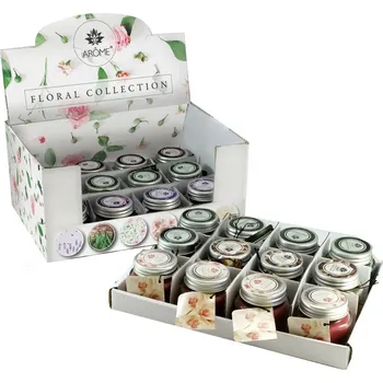 Svíčka ARÔME Svíčka s přáním 28g, Floral, 6 vůní Levandule