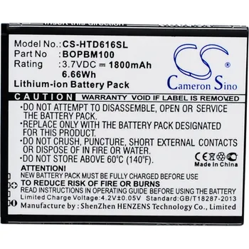 Baterie pro mobilní telefon Baterie Cameron Sino CS-HTD616SL za HTC BOPBM100 - neoriginální