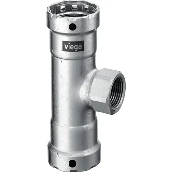 Fitinka Viega Megapress T-kus DN32 5/4"x1/2"x5/4" vnitřní závit, mod.4217.2 (ocel), 695 200