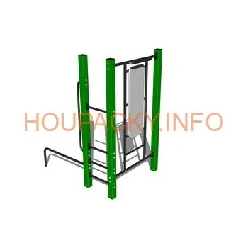 Hra na zahradu Street workoutová sestava WS005GD - zelená