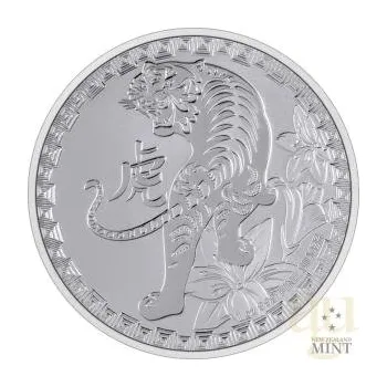 1 unce stříbrná mince Niue Lunar tygr 2022