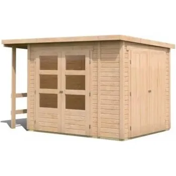 Zahradní stavba dřevěný domek KARIBU multifunkční (93796) natur