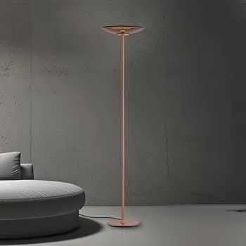 Lampička Stojací lampa PURE LED Měsíc bronzová barva hliník/sklo stmívač - Ø základny 22 cm bronzová, bronzově průhledná 2 LED diody - celkem 18 W - Doprava zdarma