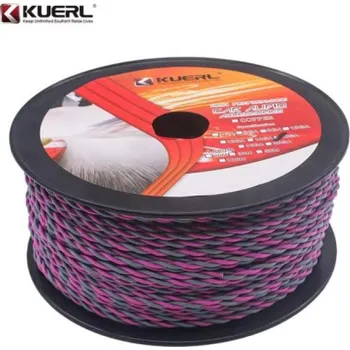 Audio kabel Kabel kroucený 2x1 mm, fialová, 100 m bal