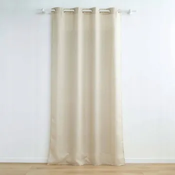 Prostěradlo ZÁVĚS NA KOLEČKÁCH BÉŽOVÝ DO OBÝVACÍHO POKOJE LOŽNICE 140x280 s metalickou nití