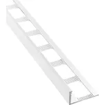 Lišta k obkladům L, L250cm, 12,5mm, komaxit bílý hliník