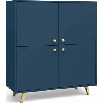 Komoda ArtStol SIENA 4D laminovaná dřevotřísková deska tmavě modrá