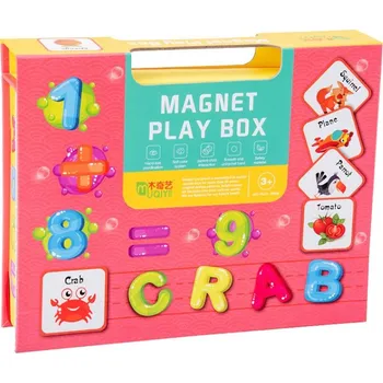 Hudební nástroj pro děti Magnetická skládačka v knize - abeceda a čísla