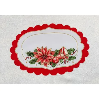 prostírání Vánoční prostírání 20x30cm - ČERVENÉ