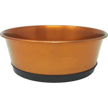 Miska pro psa PROFIZOO Miska nerezová extra protiskluzová 900 ml Měděná