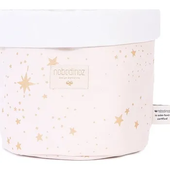 Úložný box NOBODINOZ Panda Košík medium Gold Stella/Dream Pink