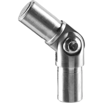 Zábradlí Spojka, nastavitelný úhel, (- 90° až + 90°) Spojka, nastavitelný úhel, (- 90° až + 90°), trubka O16 mm x 1 mm, nerez. ocel 304, kartáčovaná