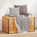 vidaXL Zahradní box na podušky 85x45x45/53 cm masivní akácie a ocel
