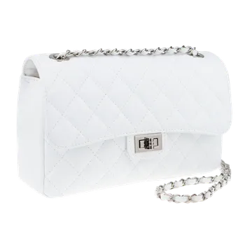 NovaKabelka.cz Kožená italská kabelka Eliana Argento Bianca