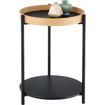 Konferenční stolek Konferenční stolek Rolo Černá/dub přírodní