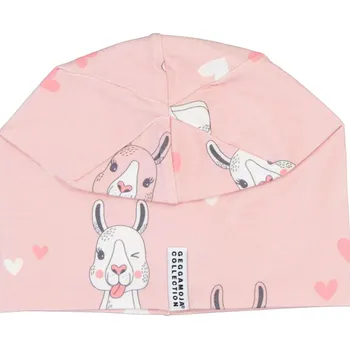 Čepice Bambusová dětská fleecová čepice Lama Geggamoja Velikost: 52-54cm (5-6 let) M