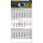 Notique Nástěnný kalendář 3měsíční šedý…