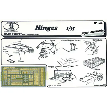 Plastikový model Royal Model 1/35 Hinges