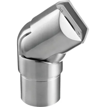 Adaptér pro trubku, nastavitelný, trubka O42,4 x 2 mm Adaptér pro trubku, nastavitelný, trubka O42,4 x 2 mm, madlo O42,4 mm, nerez. ocel 304, kartáčovaná