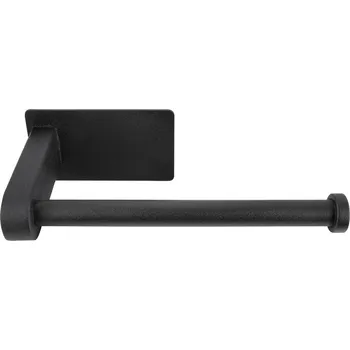 Držák toaletního papíru na nalepení, černý, AWD Interior 1773