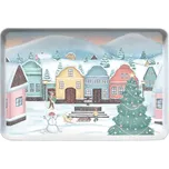 Melaminový servírovací tác TORO 40x27cm vesnička