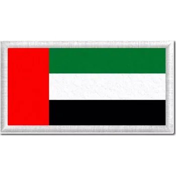 Vlajka Pelisport vlajka Spojených Arabských Emirátů tištěná nášivka 6 x 3 cm
