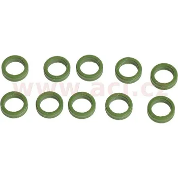 Auto-moto těsnící kroužek 1,6 x 7,3 mm dvoubřitý speciální zelený (sada 10 ks)