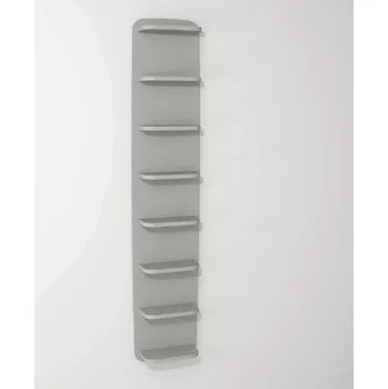 Koupelnový nábytek Nástěnný regál do koupelny Devo Oval světle šedá 34 x 165 x 13,8 cm OV-PW8P34x165-P34