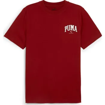 Pánské Tričko s krátkým rukávem PUMA PUMA SQUAD SMALL GRAPHIC TEE 68179213 – Vínová XL